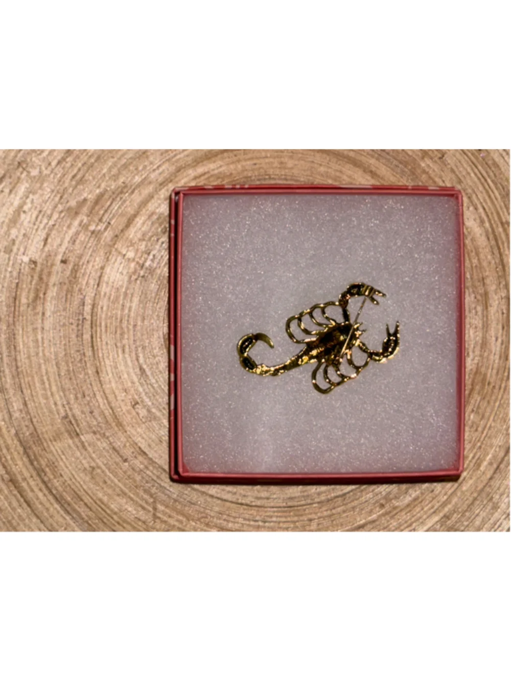 Women's Boutique Scorpion Brooch Gold and Blue
